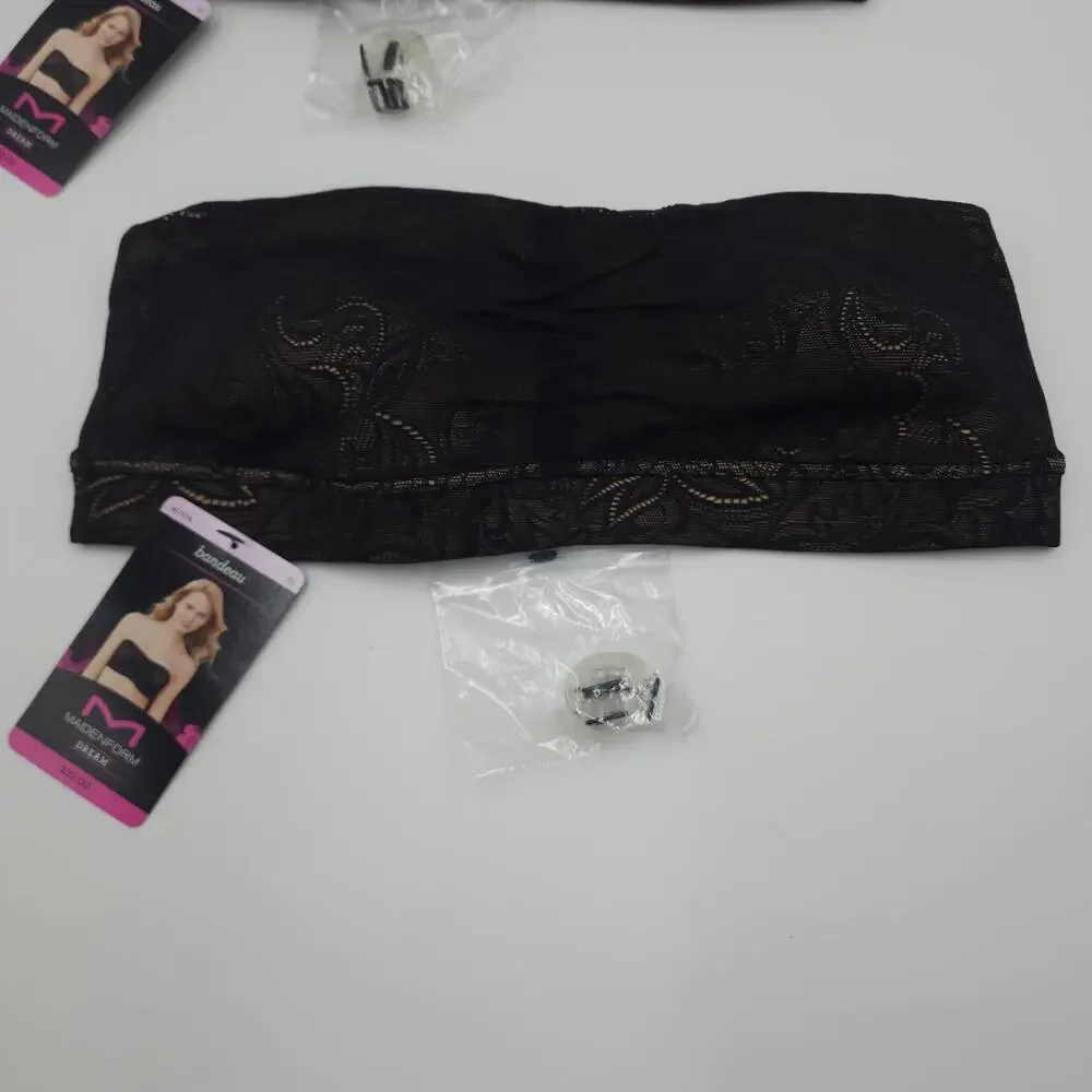 Maidenform 40974 Dream Bandeau Bra Bundle of Two Size 32